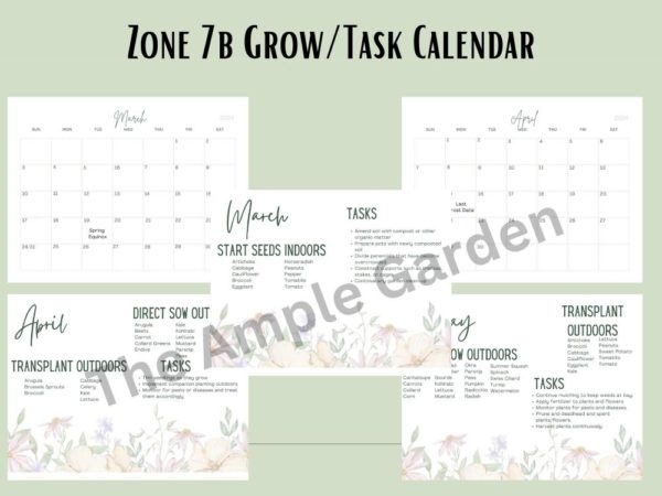 zone 7b planting calendar